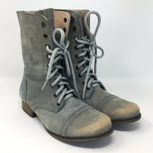 gray steve madden boots